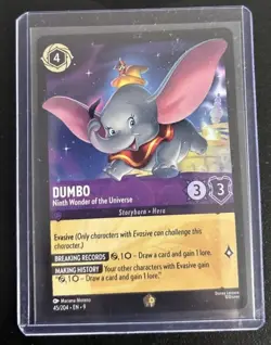 Disney Lorcana Fabled Dumbo Ninth Wonder Of The Universe Legendary Non Foil - Image 1