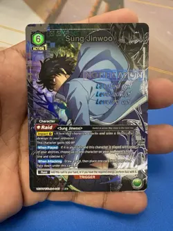 Union Arena UE17BT: SOLO LEVELING Sung Jinwoo UE17BT/SLG-1-049 Super Rare 1-Star - Image 1