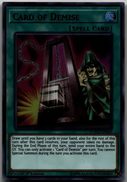 Card of Demise Ultra Rare Duel Power DUPO-EN050 LP - Image 1