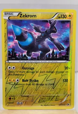 Zekrom | Pokemon TCG Card | Reverse Holo Rare | Legendary Treasures | 51/113 - Image 1