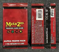 NEW Metazoo TCG Alpha Promo Pack (1 Foil Card) SEALED 2025 - Same Day Shipping - Image 1