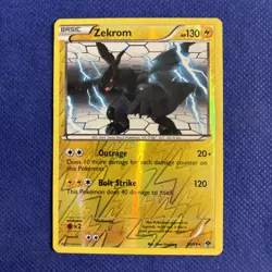 Pokemon Card ZEKROM BW Next Destinies 50/99 Reverse Holo Rare - NM - Image 1