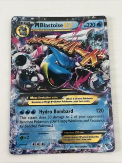 Pokemon XY Base Set Mega Blastoise EX Ultra Rare Card 30/146 - Image 1