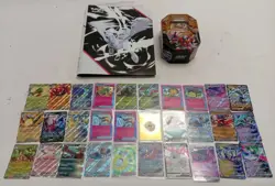 Pokemon Trading Card Bundle with Binder and Tin - Mega Pokemon #LIVE - Image 1