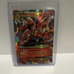 Pokemon M Blaziken EX XY86 XY Promos Full Art Promo Holo Card - Image 1