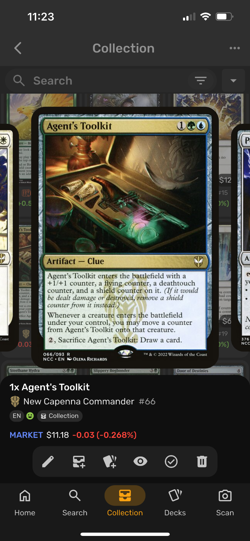 magic the gathering cards. Agents Toolkit. Rare Artifact - Image 1