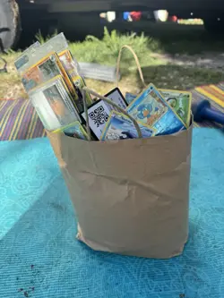 vintage pokemon card collection lot Huge Bag 1$ Start Kid Wants New Bike! - Image 1