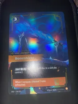 Envar Studio Boneshiver Equipment Holo Card 118/221 +2 Power League of Legends - Image 1