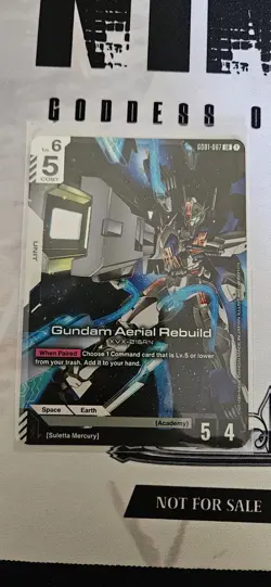 GUNDAM TCG CARD GAME GUNDAM AERIAL REBUILD GD01-067 LR HOLO FOIL ENGLISH NEWTYPE - Image 1