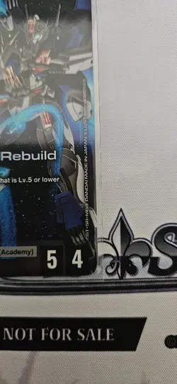 GUNDAM TCG CARD GAME GUNDAM AERIAL REBUILD GD01-067 LR HOLO FOIL ENGLISH NEWTYPE - Image 5