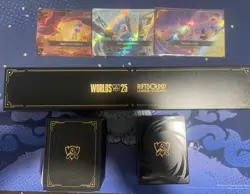 Riftbound Worlds Bundle 2025 - sleeves, Playmat, Deck Box and Oversized cards - Image 1