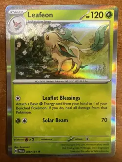 Leafeon - (Cosmos Holo) 005/131 NM Pokemon Card TCG - Image 1