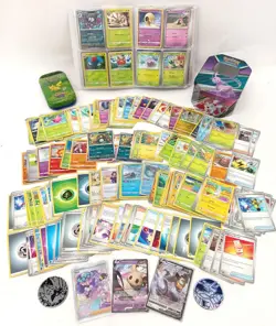 Pokemon TCG Mixed Loose Trading Card Bundle - Mixed Types w/ Case & Binder #Live - Image 1