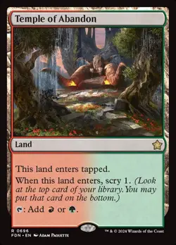 MTG Temple of Abandon ** Foundations ** English - Image 1