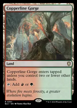 MTG Copperline Gorge ** Bloomburrow Commander ** English - Image 1