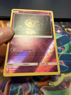 Pokemon TCG Mimikyu 58/145 SM-Guardians Rising Holo Rare Reverse Holo - Image 2