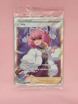 SEALED Pokemon Klara SWSH302 Full Art Promo Pokemon Card + 3 holos - Image 3