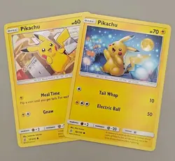 Pikachu 55/236 & 56/236 Unified Minds Pokemon TCG Lot - NM - Image 1