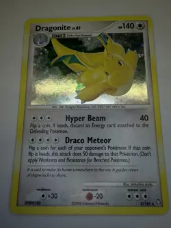 Dragonite 2/146 Holo Rare Pokemon Card (2008) – Played Condition - Image 1