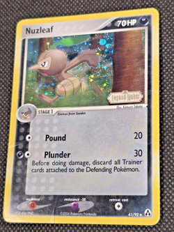Nuzleaf 41/92 Reverse Holo Stamped Legend Maker Pokemon card MP -- L7 - Image 2