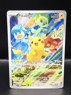 Pokemon Pikachu 027 Sv: Scarlet & Violet Promo Cards Holo A - Image 3