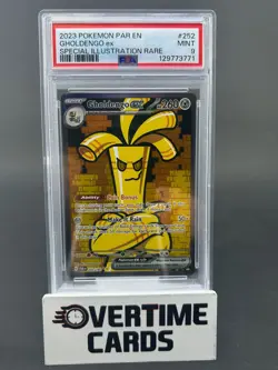2023 Pokemon Par EN Gholdengo ex - 252 Special Illustration Rar PSA 9 MINT - Image 1