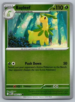 2025 Pokemon Mega Evolution Bayleef 009/132 Reverse Holo - Image 1