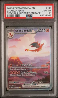 Charizard EX 199/165 Pokemon Scarlet & Violet 151 PSA 10 - Image 1