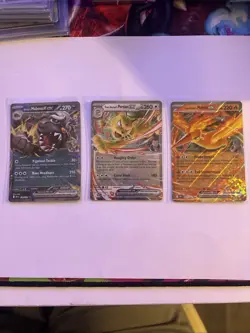 Pokemon TCG Team Rockets Moltres EX 031/182 Persian Ex 150/182 Mastiff Ex 139 Nm - Image 2