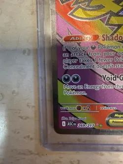Pokemon Mega Gengar EX ASC Full Art Secret Rare Holo 269/217 350 HP - Image 5