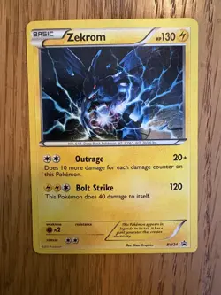 Zekrom BW24 - Black & White Black Star Promo 2011 Vintage Holo - Pokemon TCG HP - Image 1