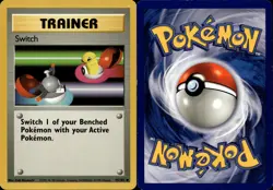 SWITCH 95/102 COMMON BASE SET UNLIMITED POKEMON HP - Image 1