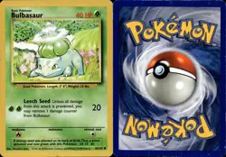 BULBASAUR 44/102 COMMON BASE SET UNLIMITED POKEMON HP - Image 1