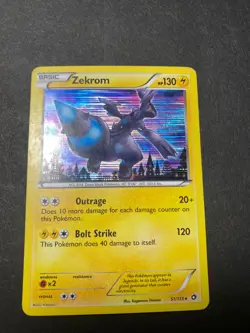 Zekrom 51/113 Legendary Treasures Holo Pokemon TCG RARE - Image 1
