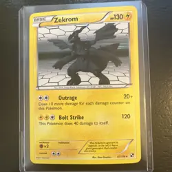 Pokemon TCG Zekrom Black and White 47/114 Holo Holo Rare Near Mint - Image 1