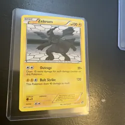 Pokemon TCG Zekrom Black and White 47/114 Holo Holo Rare Near Mint - Image 3
