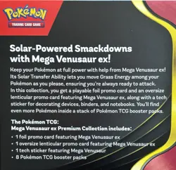 POKEMON TCG MEGA VENUSAUR ex HP 380 PREMIUM COLLECTION BOX with 8 Booster Packs - Image 4