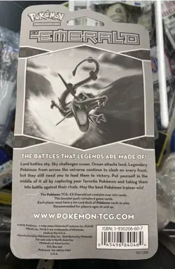 2005 Vintage Pokemon (( EX EMERALD )) Factory Sealed Blister Pack ( Deoxys ) Art - Image 2