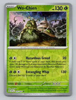 Reverse Holo Wo-Chien 015/191 Uncommon SV08: Surging Sparks Pokemon - Image 1