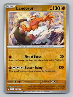 Reverse Holo Landorus 110/191 Rare SV08: Surging Sparks Pokemon - Image 1