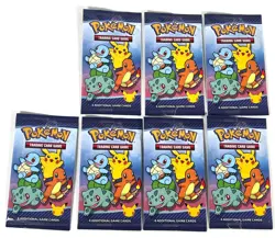 Pokemon 25th Anniversary McDonald’s Booster Packs Lot Of 7 Pikachu Charmander - Image 1