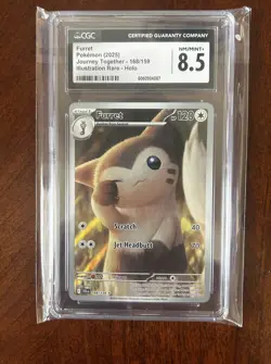 CGC 8.5 NM/MINT+ JAPANESE POKEMON 2025 FURRET 110/100 Battle Partners SV9 - Image 1