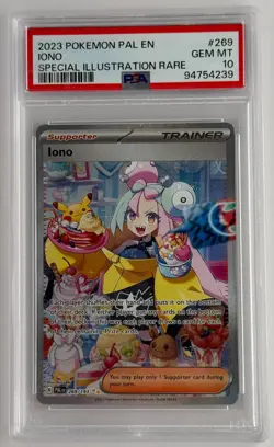 2023 POKEMON PAL EN-PALDEA EVOLVED SPECIAL ILLUSTRATION RARE #269 IONO PSA 10 - Image 1