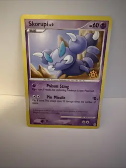 Pokemon TCG Skorupi 99/130 Advent Calendar Snowflake Stamped Diamond & Pearl-LP - Image 1