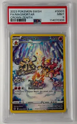 PSA 9 2023 Pokemon Sword And Shield Crown Zenith Magmortar #GG03 Fa Crown Zenith - Image 1