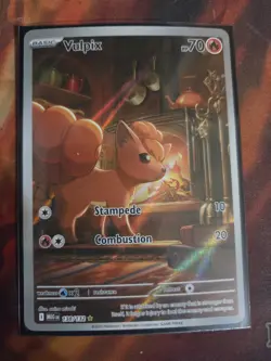 Pokemon: Vulpix Illustration Rare IR Holo Full Art Mega Evolutions 138/132 - Image 1