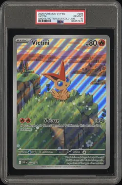 2025 POKEMON SVP EN-SV BLACK STAR PROMO #208 VICTINI PSA 10 - Image 1