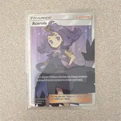 Pokemon Acerola Trainer Supporter Full Art Ultra Rare SM-Burning Shadows 142/147 - Image 1