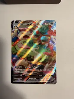 Pokemon TCG Snorlax VMAX #142/202 Sword & Shield Base Set Ultra Rare - Image 3