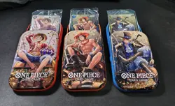 One Piece Tcg Set 3x Mini Tin Luffy Ace Sabo Vol.2 TS-02 Carrying on his will - Image 2